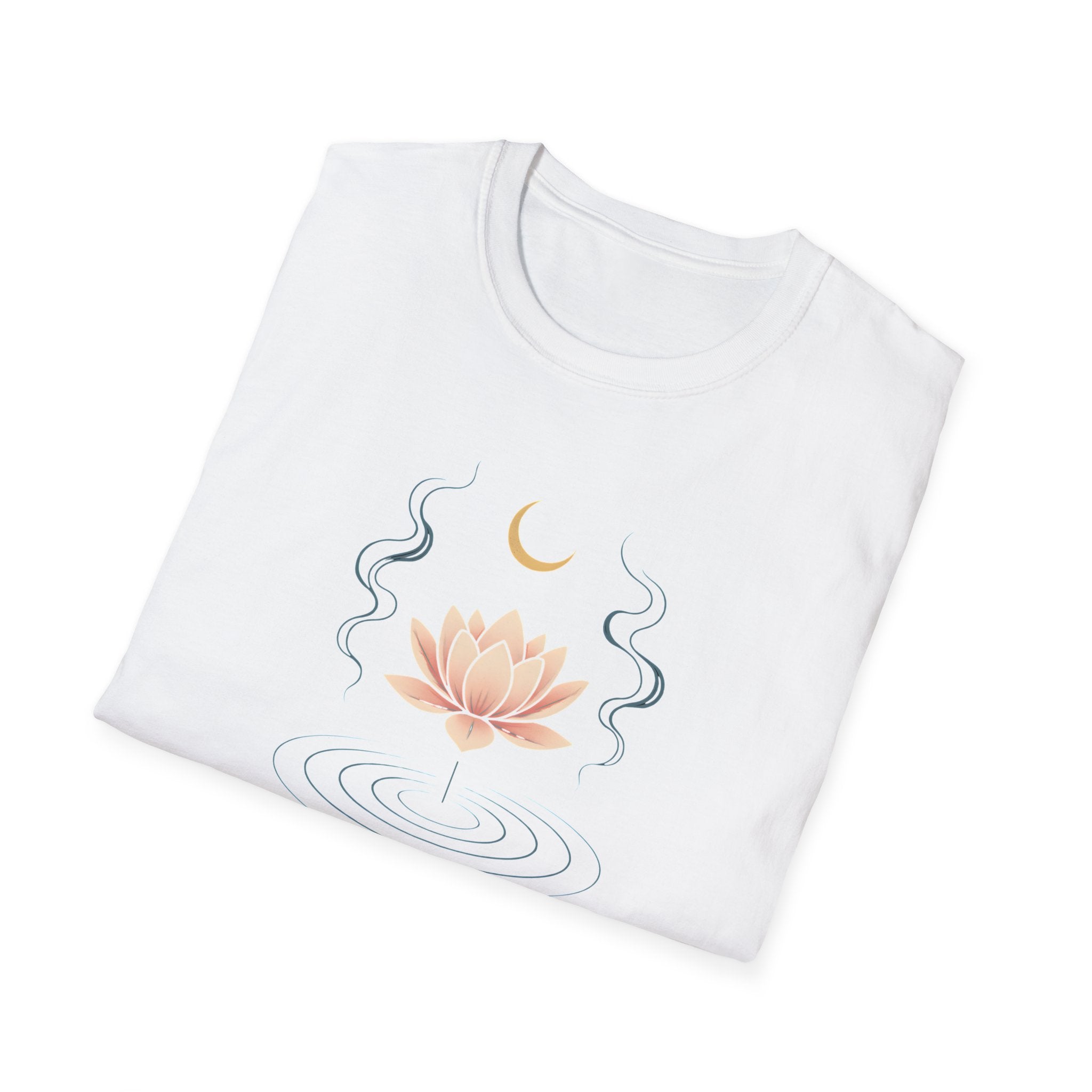 Moonlit Lotus Meditation T-Shirt