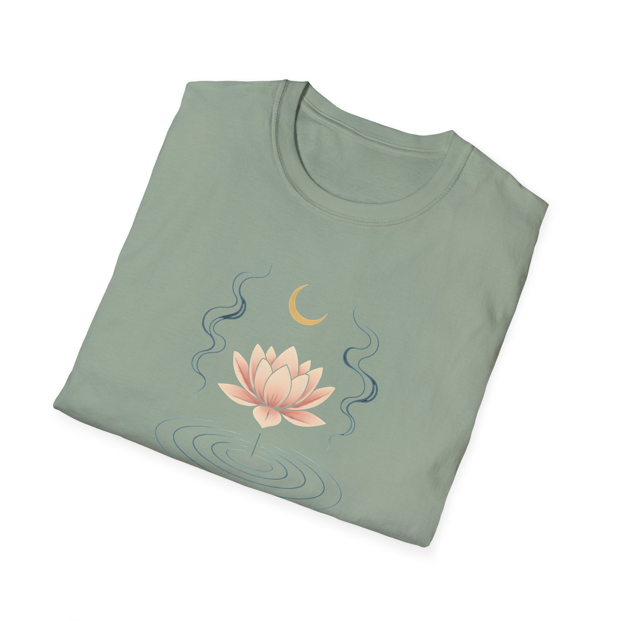 Moonlit Lotus Meditation T-Shirt
